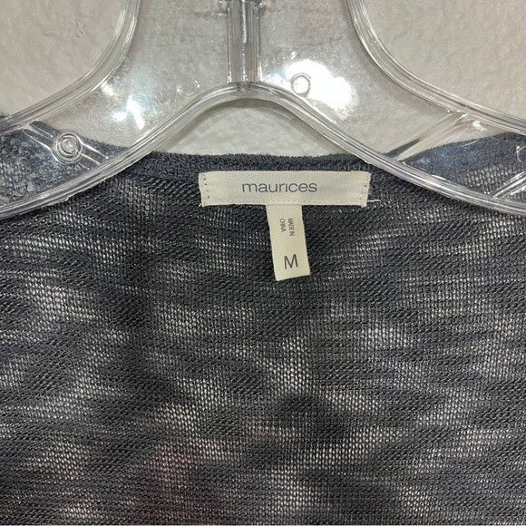 Maurices Dark Gray Cardigan with Floral Embroidery - Picture 2 of 6